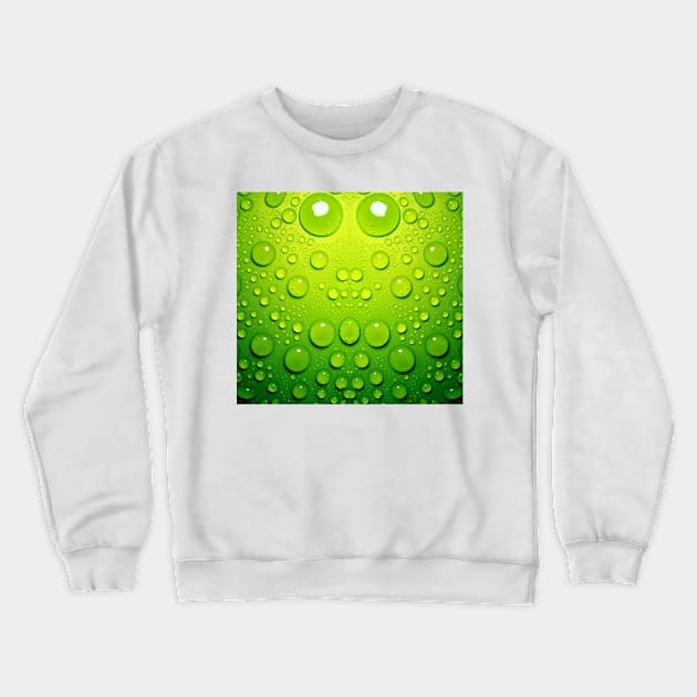 Green bubble monster Crewneck Sweatshirt by Keatos